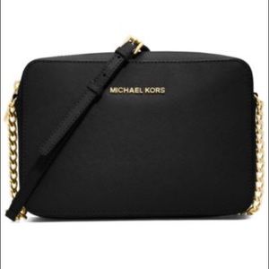 Black Michael Kors "jet set" crossbody, NWOT**