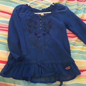 Hollister royal blue, summer long sleeve