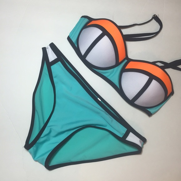 Urban Outfitters Other - Neon Colorblock Bikini 🌞