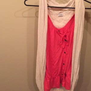 Cardigan & tank top