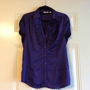 Women's purple dress shirt. Excellent condition