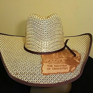 10x Beautifully vented brown/tan cowboy hat