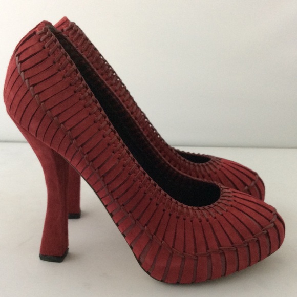 Michetti Daniele Burgundy Platform Heel - Picture 1 of 4