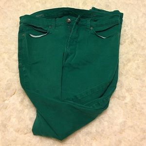 Teal jeans