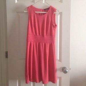 Salmon sleeveless dress