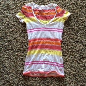 Colorful stripped tee