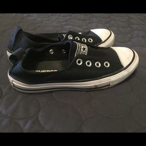 Converse black shoes