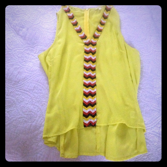 Gianni Bini Beaded Sleeveless Blouse