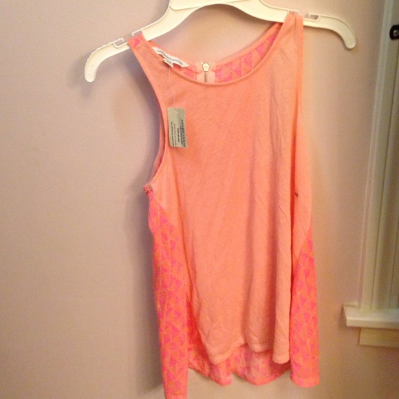 Pink and orange tank top
