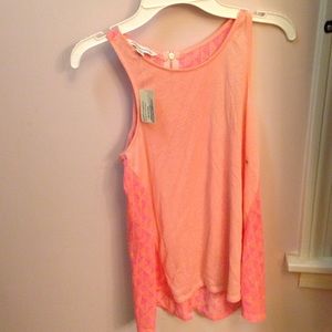 Pink and orange tank top