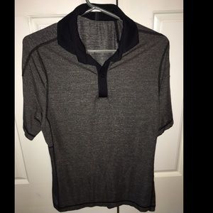 Men's black golf (collard shirt) lululemon