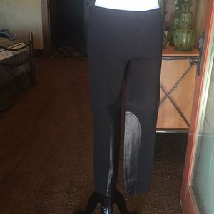 Fun faux leather accent legging