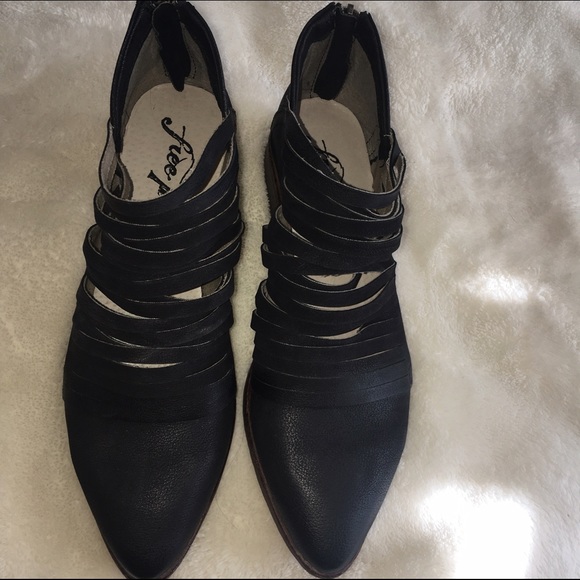 Free People Lost Valley Ankle Boot Black