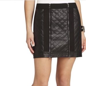 FINAL! BCBG pleather quilted skirt
