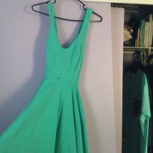 Sea green dress
