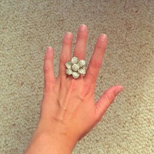 Silver Flower ring