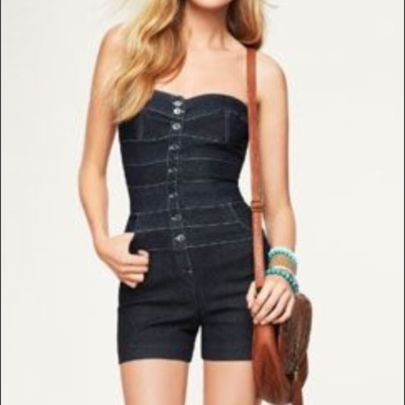 💚Express Denim Romper