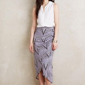 Anthropologie midi skirt