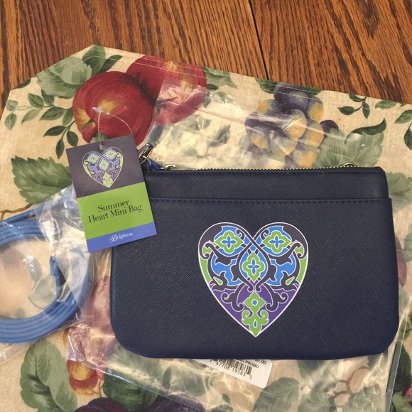 Brighton summer heart mini bag saffiano PU NEW