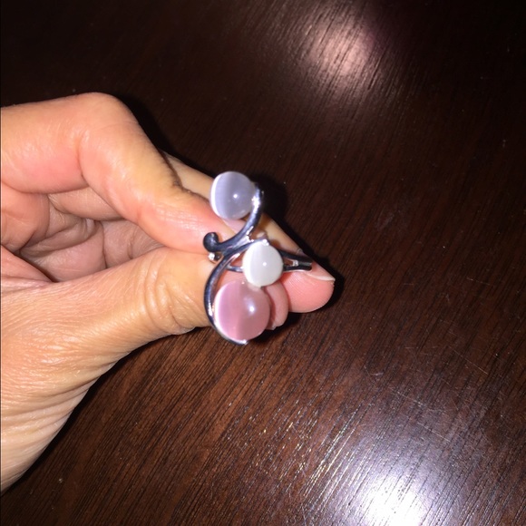 Beautiful ring with stones! Never worn.