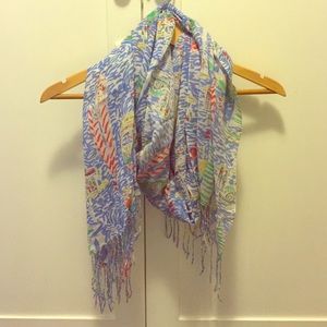 Lilly Pulitzer Sailboat Print Scarf