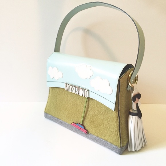 NWT || Karl Lagerfeld Fringe Tassel Bag Key Charm - Picture 3 of 3