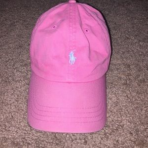 Pink Ralph Lauren Polo hat