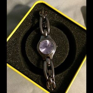 Women's Fossil Watch - Silver and Purple