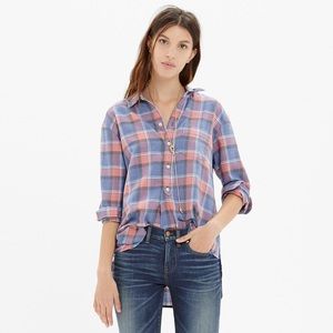 NWT Madewell Rivet & Thread Flannel - Harvey Plaid