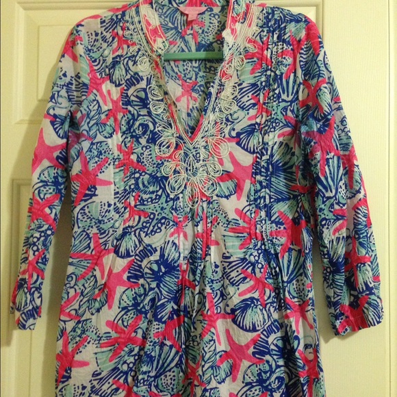 Lilly Pulitzer She She Shells Sarasota Tunic Shirt