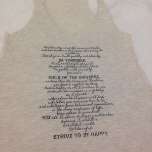 Spiritual Gangster racerback Tank, sz s