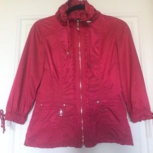 White House Black Market Fuchsia Windbreaker