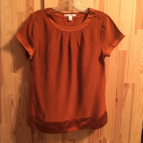 Copper silk Banana t-shirt/blouse