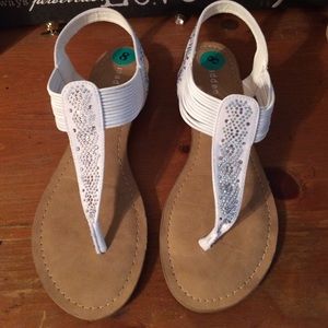 Madden Girl white sandals