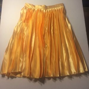 Yellow Silk Skirt