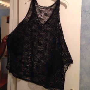 Black Lace Top NWOT