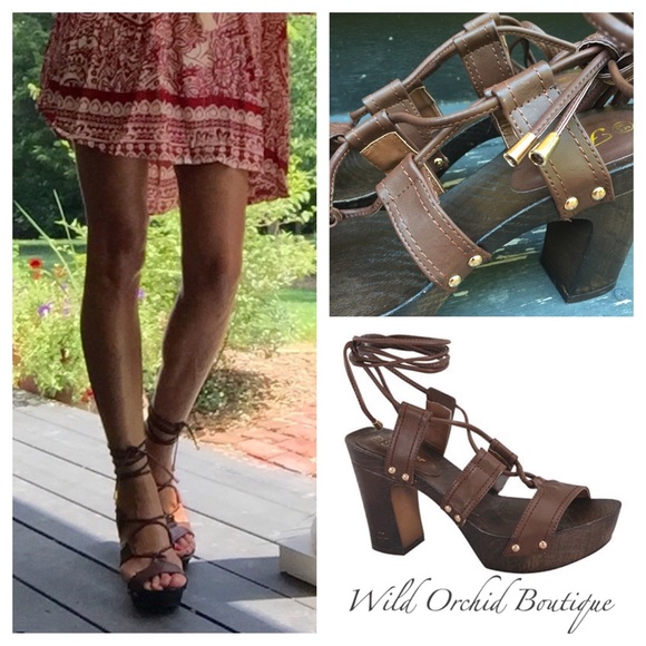 Shoes - THE EDITH LACE UP SANDAL