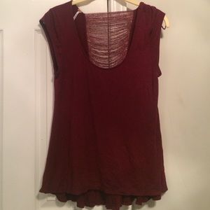 Flash sale!! Free People burgundy top!