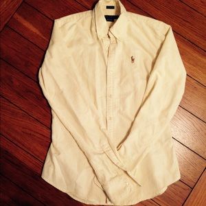 Yellow stripes Ralph Lauren button down