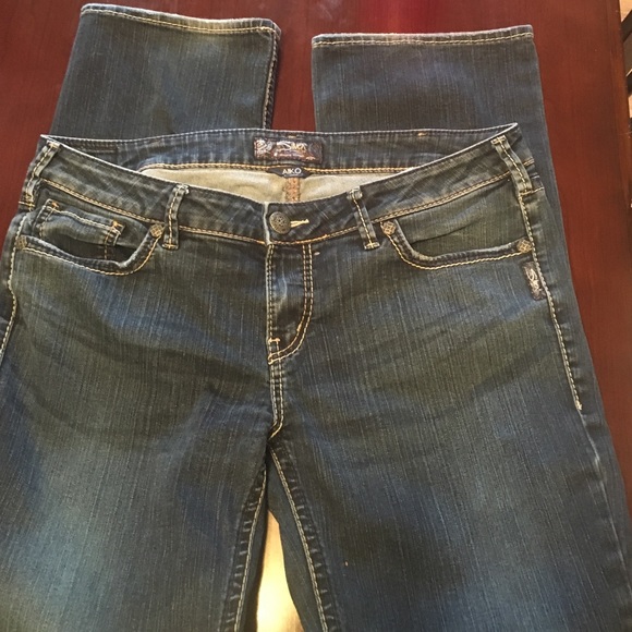 Silver Aiko mid slim boot jeans