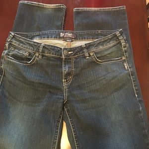 Silver Aiko mid slim boot jeans