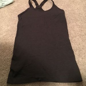 Lululemon black seamed racerback tank