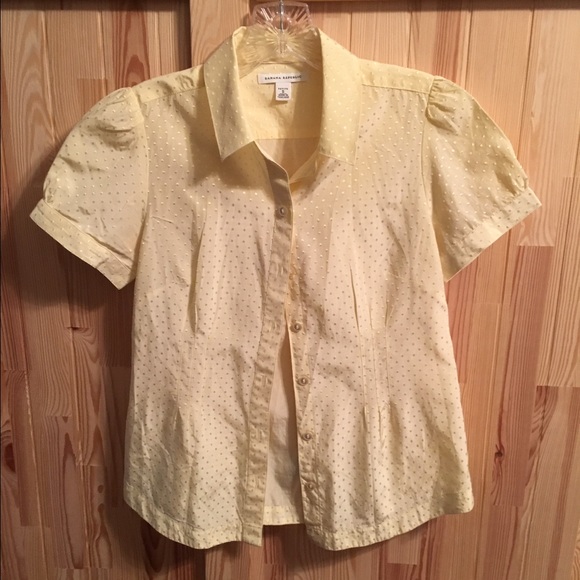 Yellow BR silk blouse