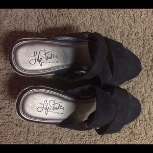 Black wedges only worn a few times