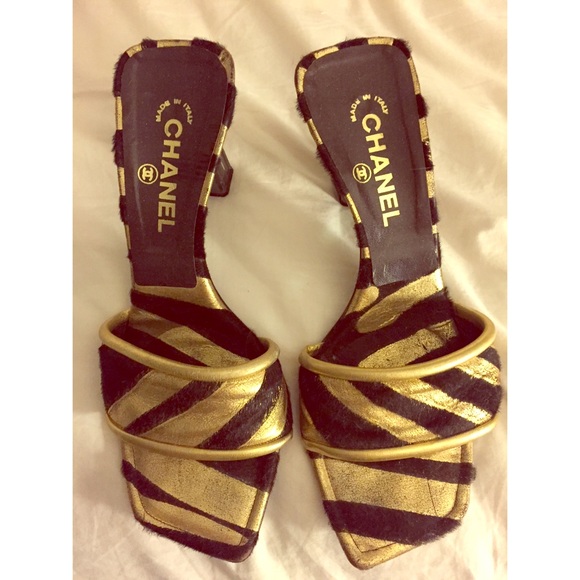 Chanel high-heeled sandals