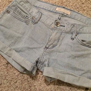Pinstriped shorts