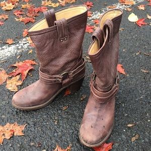 Frye Carmen Harness Short Boots