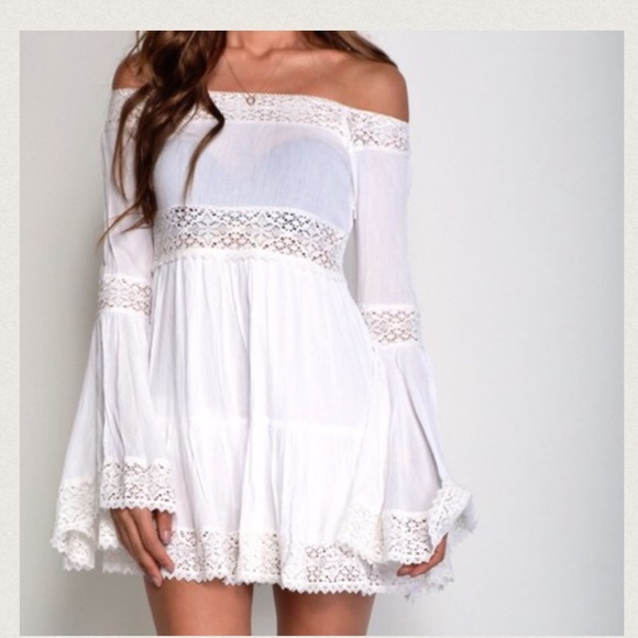 White off the shoulder dress - Picture 3 of 3