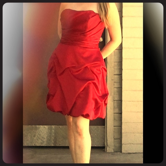 Red Bride's Maid Dress