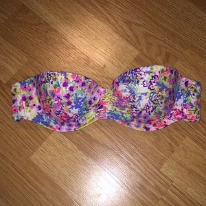 Floral VS bandeau swimsuit top